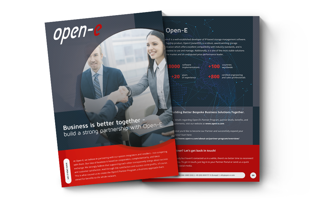 Business is Better Together - Build a Strong Partnership with Open-E