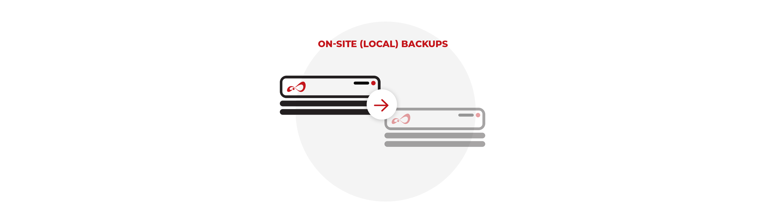 Open-E JovianDSS On-site Data Protection local backup graphic