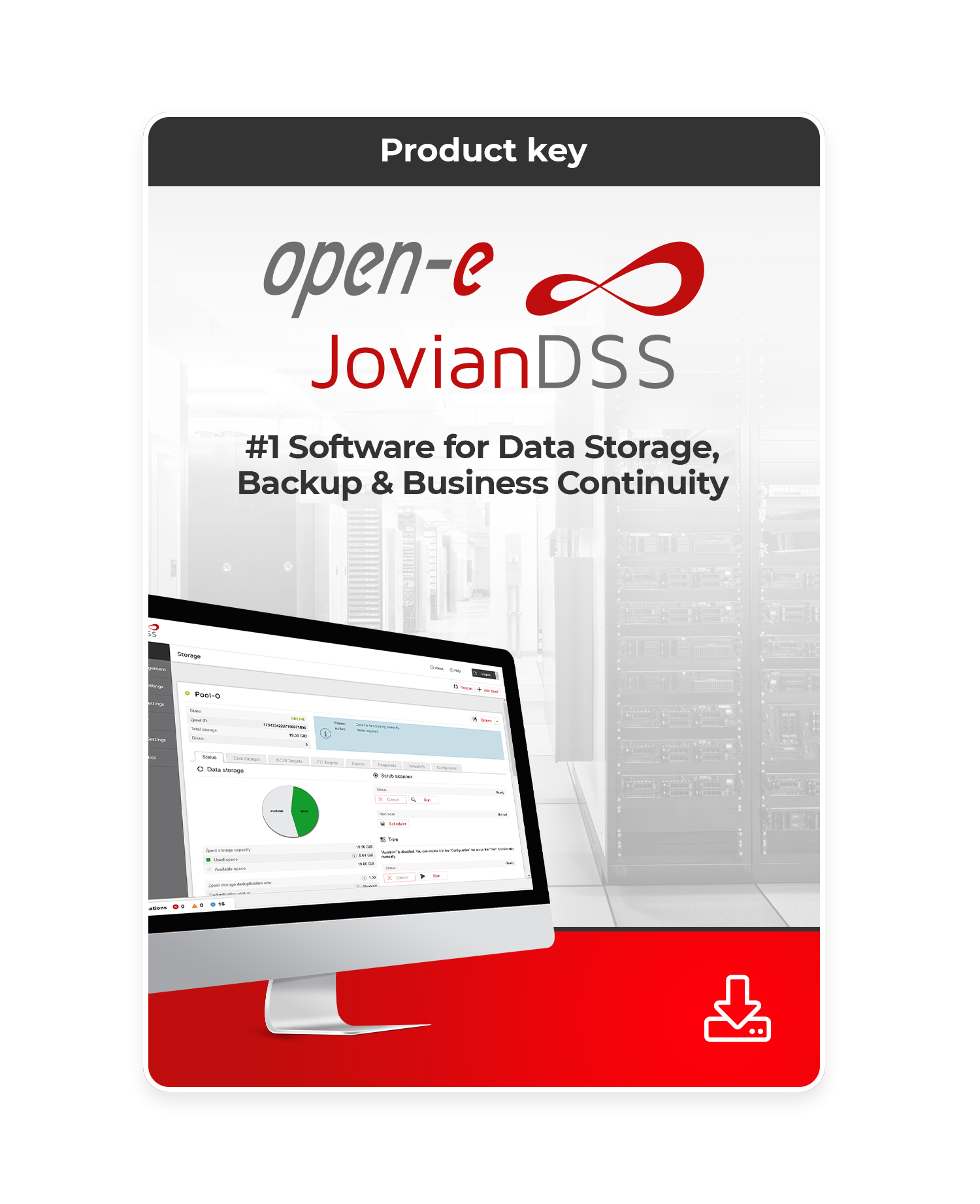 Open-E JovianDSS product cover