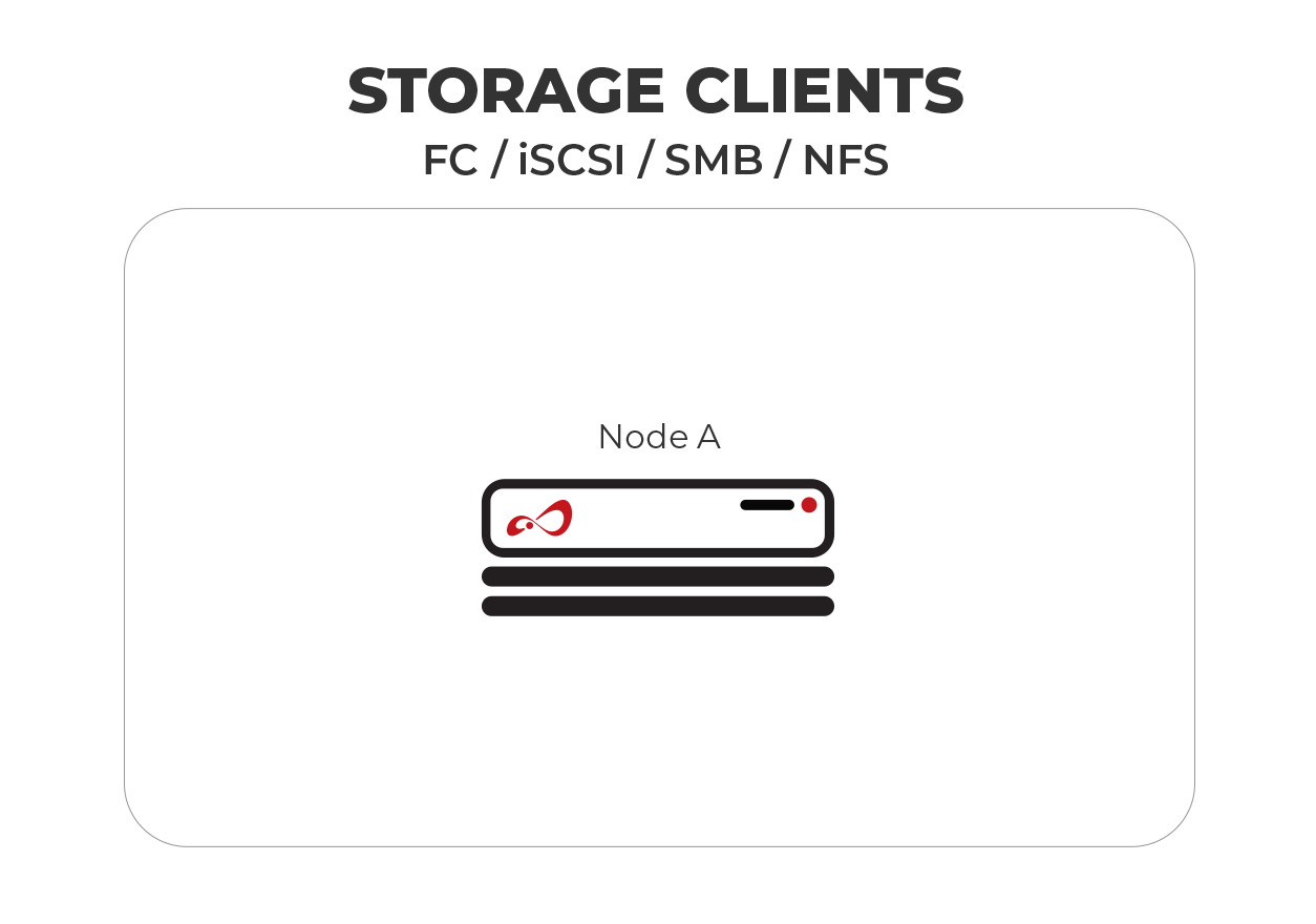 Configuration Scheme of Open-E_JovianDSS Single Node with Internal HDD