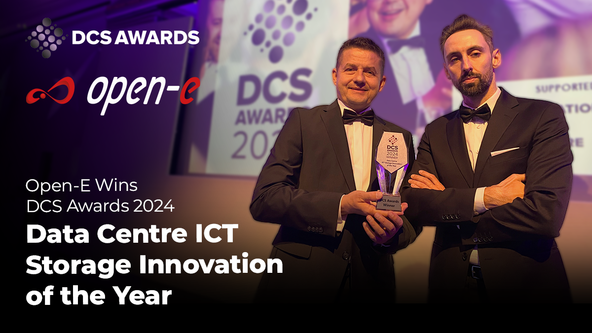 DCS Awards 2024, Open-E Wins the Data Centre ICT Storage Innovation of the Year Award