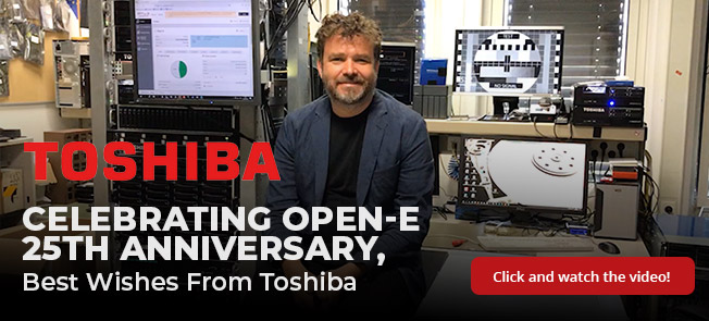 Toshiba wishes for Open-E 25th anniversary