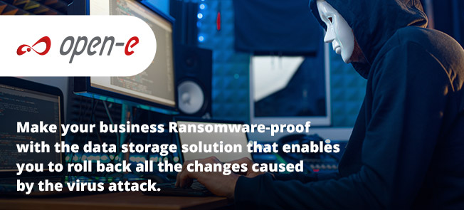Open-E Data Storage Solution Against Ransomware Attack Consequences