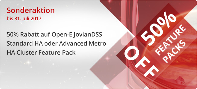 Open-E JovianDSS Feature Pack Sonderaktion